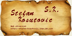 Stefan Košutović vizit kartica